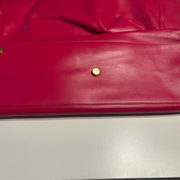 SAINT LAURENT LEATHER TOTE BAG HANDBAG & WALLET - Picture 6 of 12